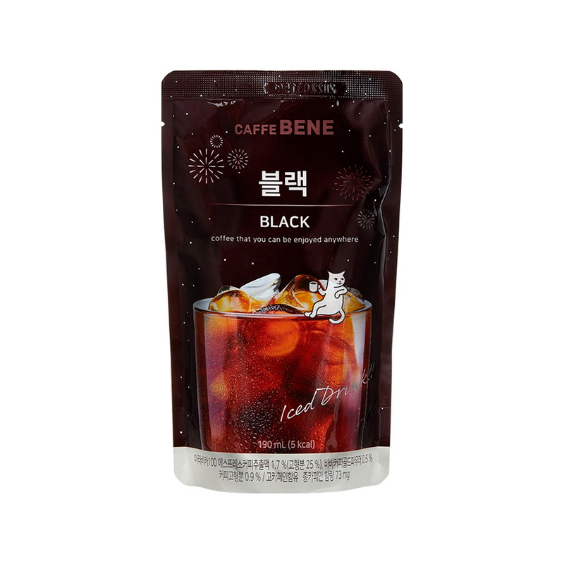 CAFFE BENE BLACK POUCH 190ml