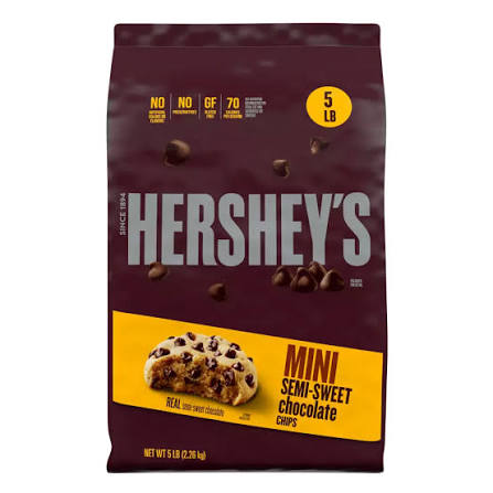 HERSHEY'S MINI SEMI-SWEET CHOCOLATE CHIPS 80g