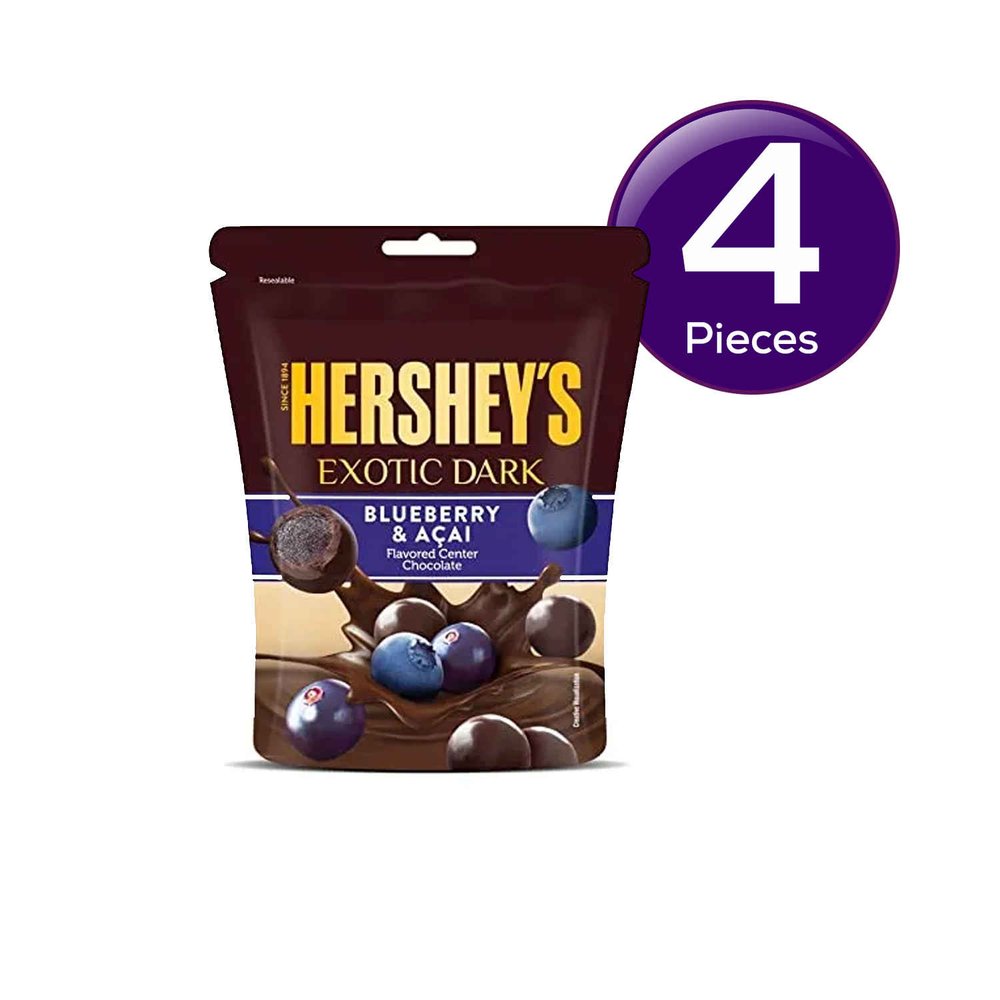 HERSHEY'S DARK CHOCOLATE ACAI & BLUEBERRY 210g (15g*14)