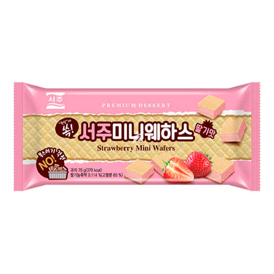 SEOJU MINI WAFERS STRAWBERRY 70g Korean food wholesale product image
