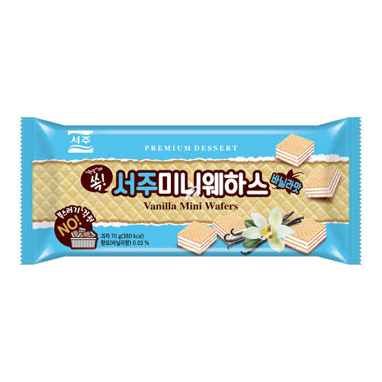 SEOJU MINI WAFERS VANILLA 70g Korean food wholesale product image