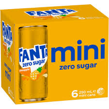 COCA COLA Fanta Zero Pineapple 350ml x 24