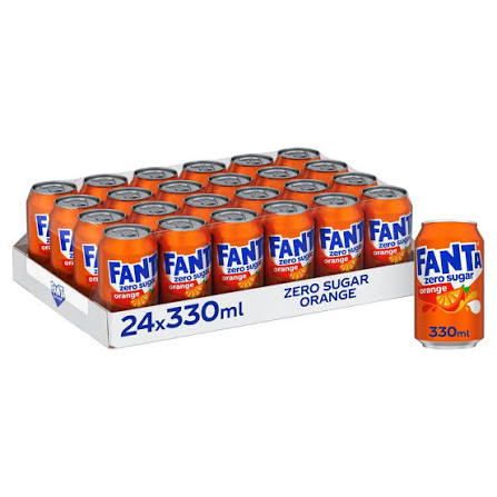 COCA COLA Fanta Zero Orange 350ml x 24