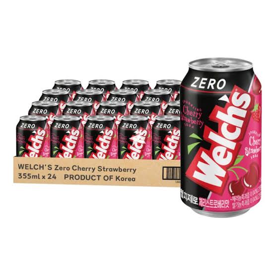 WELCH'S Zero Cherry Strawberry 355ml x 24 Korean food wholesale product image