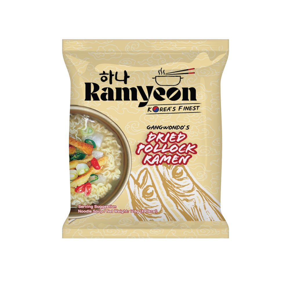 Dried Pollock Ramen (황태라면) Korean food wholesale product image