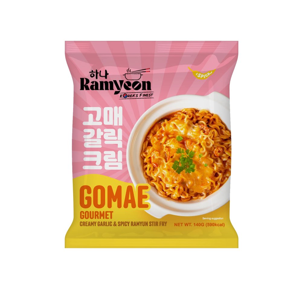 Gomae Garlic Cream Stir fried Ramen (고메갈릭크림) Korean food wholesale product image