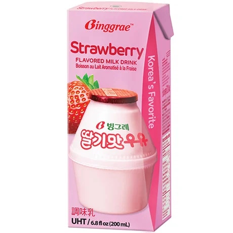 BINGGRAE THE:DANBAEK DRINK STRAWBERRY 250ml