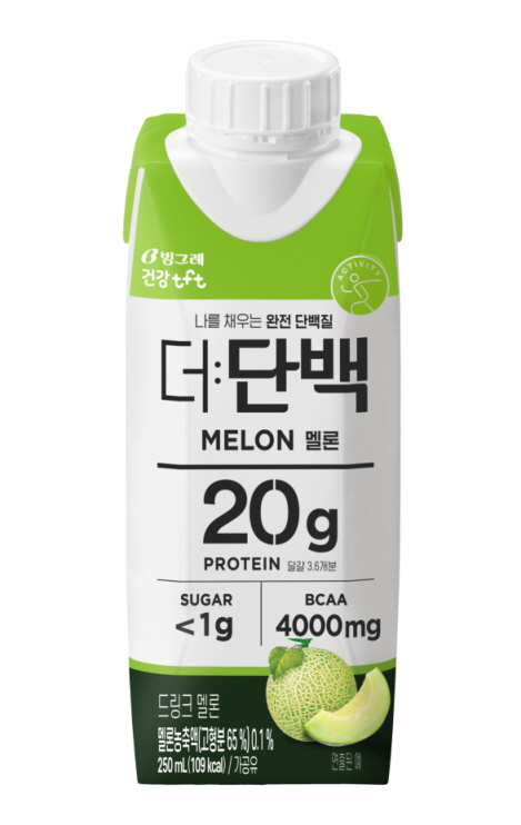BINGGRAE THE:DANBAEK DRINK MELON 250ml Korean food wholesale product image