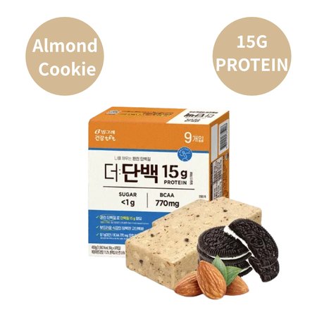 BINGGRAE THE:DANBAEK PROTEIN BAR ALMOND COOKIE 40g