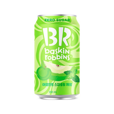 BR Apple Mint Sparkling Zero 350ml x 24 Korean food wholesale product image