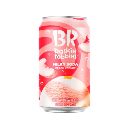 BR PEACH YOGURT MILKY SODA 350ml