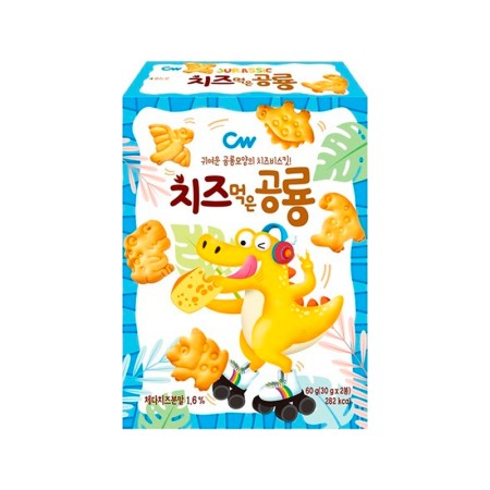 CW DINOSAUR SHAPED CHEESE COOKIE 60g Korean food wholesale product image