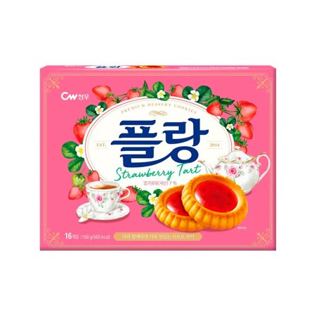 CW FLAN STRAWBERRY 160g