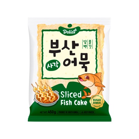DELIEF Busan Fish Cake Square (F) 450g x 20 EU certified Korean food wholesale product image