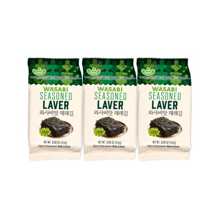 DELIEF Olive Oil Seasoned Laver HALAL 4.5g x 3p x 24 Korean food wholesale product image