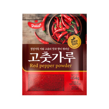 DELIEF Red Pepper Powder 454g x 20 Korean food wholesale product image