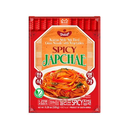 DELIEF Spicy Japchae 320g x 12 Ready To Eat Korean food wholesale product image