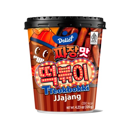 DELIEF Tteokbokki Cup Jjajang 120g x 30 Korean food wholesale product image