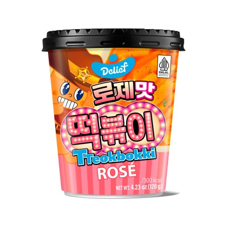 DELIEF Tteokbokki Cup Rose 120g x 30 Korean food wholesale product image