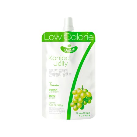DELIEF Vegan Collagen Konjac Jelly Green Grape (V) 120g x 60 Korean food wholesale product image
