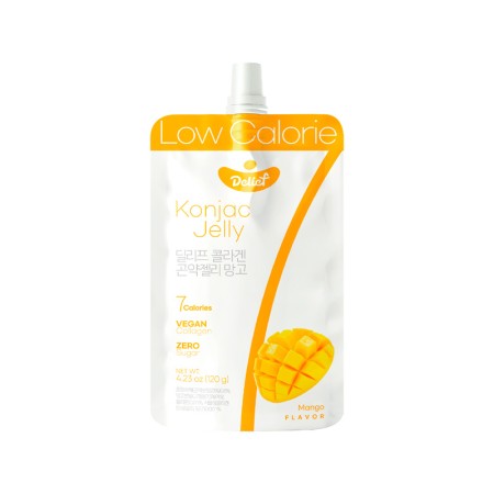 DELIEF Vegan Collagen Konjac Jelly Mango (V) 120g x 60 Korean food wholesale product image