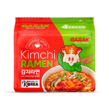 GARAK Kimchi Ramen 123g x 4p x 8 Korean food wholesale product image