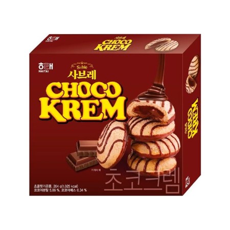 HAITAI SABLE CHOCO KREM 204g Korean food wholesale product image