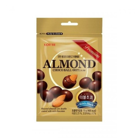 LOTTE ALMOND CHOCO BALL 70g Korean food wholesale product image