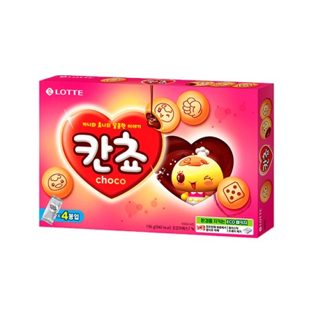 LOTTE CHOCOLATE PUFF 196g Korean food wholesale product image