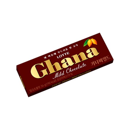 LOTTE Ghana Chocolate Mild 34g