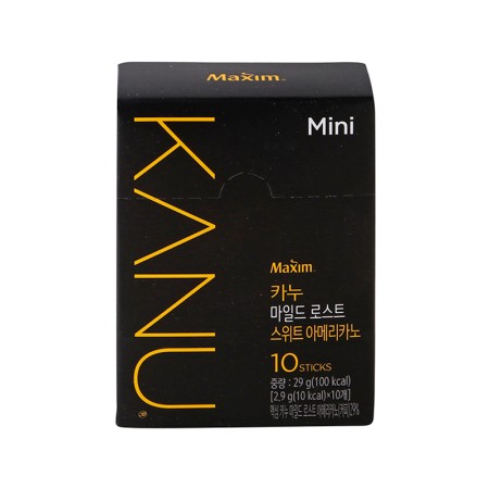 MAXIM Kanu Mild Roast Sweet Americano Mini 2.9g x 10p x 10 Korean food wholesale product image
