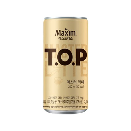MAXIM TOP Master Latte 200ml x 36 Korean food wholesale product image
