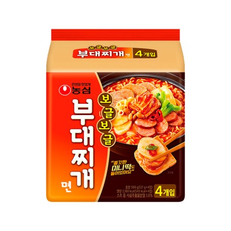 NONGSHIM BUDAE JJIGAE RAMEN 127g*4 Korean food wholesale product image