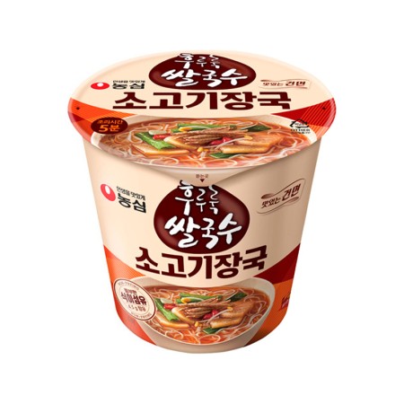 NONGSHIM Hooroorook Rice Noodle Beef Soup 73g Korean food wholesale product image