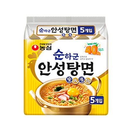 NONGSHIM MILD ANSUNGTANGMYUN 125g*5 Korean food wholesale product image