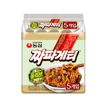 NONGSHIM OLIVE CHAPAGHETTI 140g*4 Korean food wholesale product image