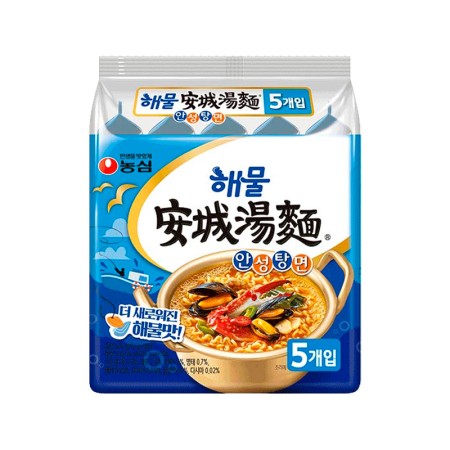 NONGSHIM SEAFOOD ANSUNGTANGMYUN 112g*5 Korean food wholesale product image