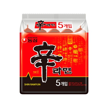 NONGSHIM SHIN RAMEN 120g*5 Korean food wholesale product image