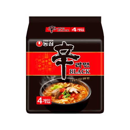 NONGSHIM SHIN RAMEN BLACK 134g*4 Korean food wholesale product image