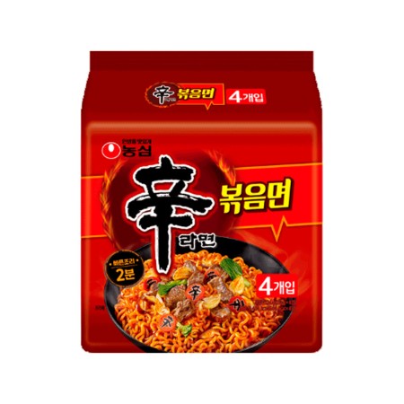 NONGSHIM SHIN RAMEN STIR-FRIED 131g*4 Korean food wholesale product image