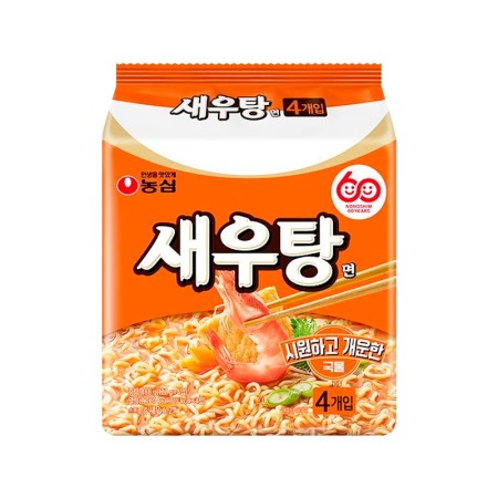 NONGSHIM SHRIMP NOODLE 122g*4 Korean food wholesale product image