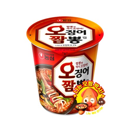 NONGSHIM Squid Champong Noodle Cup 67g Korean food wholesale product image