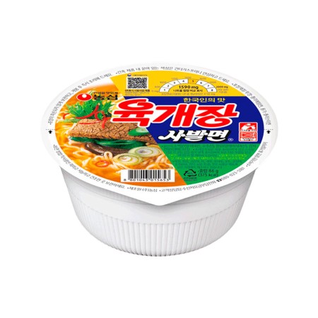 NONGSHIM Yukejang Noodle Soup Cup 86g Korean food wholesale product image