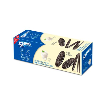 OREO THINS WHITE CREAM 84g Korean food wholesale product image