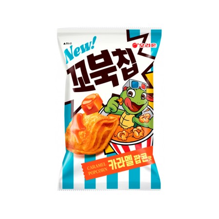ORION TURTLE CHIP CARAMEL POPCORN FLAVOR 108g Korean food wholesale product image