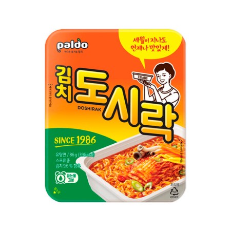 PALDO LUNCH BOX KIMCHI NOODLE 86 g Korean food wholesale product image