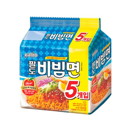 PALDO SPICY AND CHEWY COLD NOODLE 130g*5 Korean food wholesale product image
