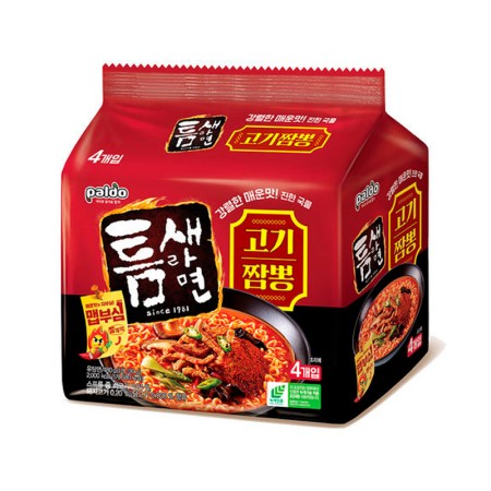 PALDO TEUMSAE RAMEN MEAT JJAMBBONG 120g*4 Korean food wholesale product image