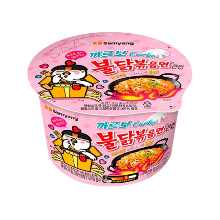 SAMYANG BULDAK RAMEN BIG CUP CARBONARA 105g Korean food wholesale product image