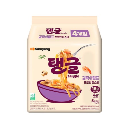 SAMYANG TANGLE GARLIC SHRIMP PROTEIN PASTA 400g (100g*4)